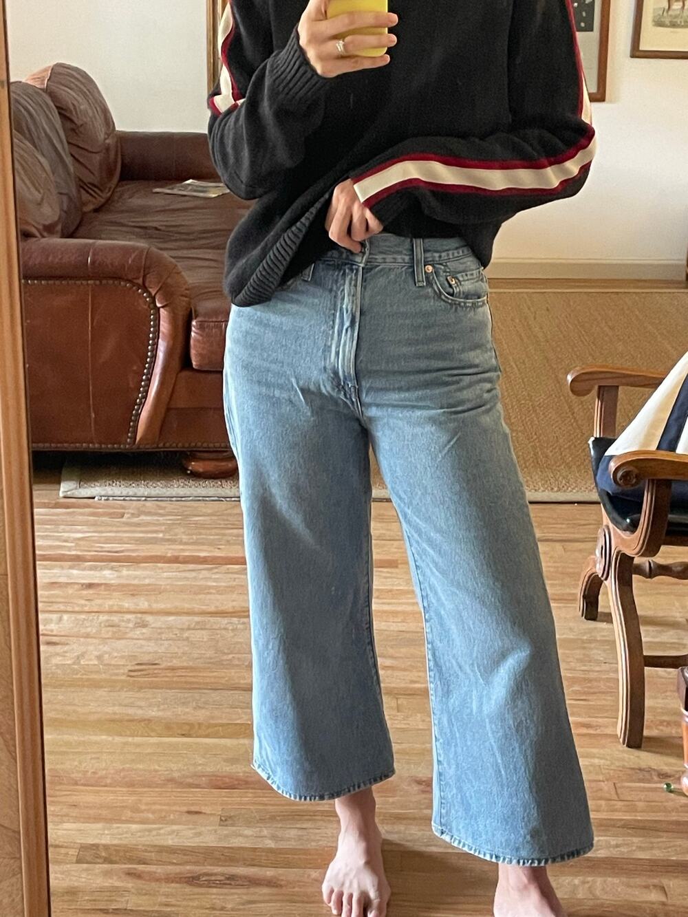 Levis Ribcage Wide Leg Jeans Size 28